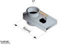 Elektropneumatisk spjeld Ø250mm thumbnail