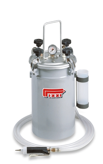 Komplett trykktank for PVA-lim med 1 limpistol med rett grep med justerbar limmengde og universal spissdyse.