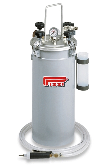 Komplett trykktank for PVA-lim med 1 limpistol med rett grep med justerbar limmengde og universal spissdyse.